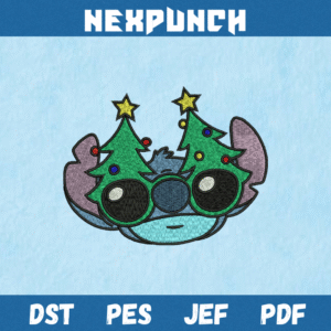 Stitch Christmas machine embroidery design